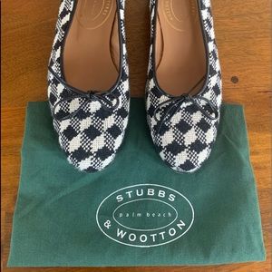 Stubbs & Wootton Tweed Ballet Flats